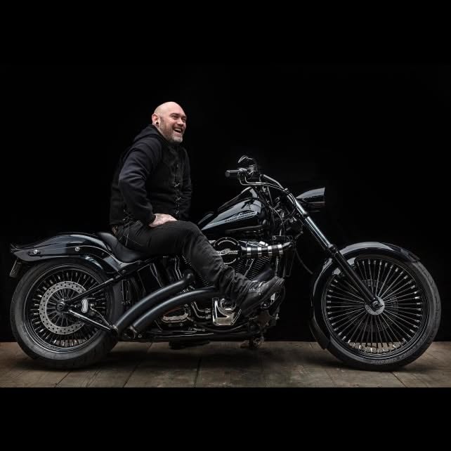 Portrait On Motorbike