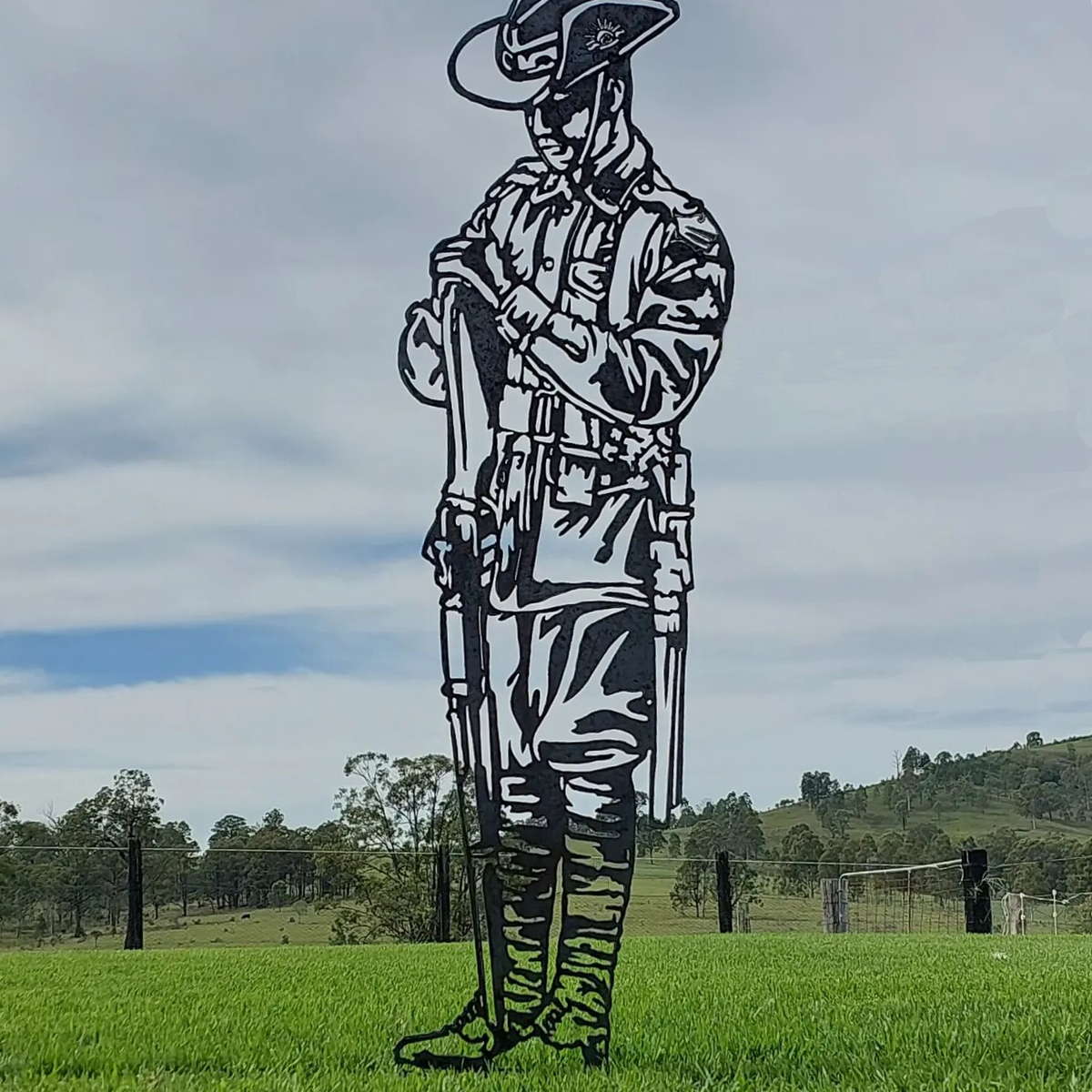 ANZAC Soldier Resting on Reversed Arms