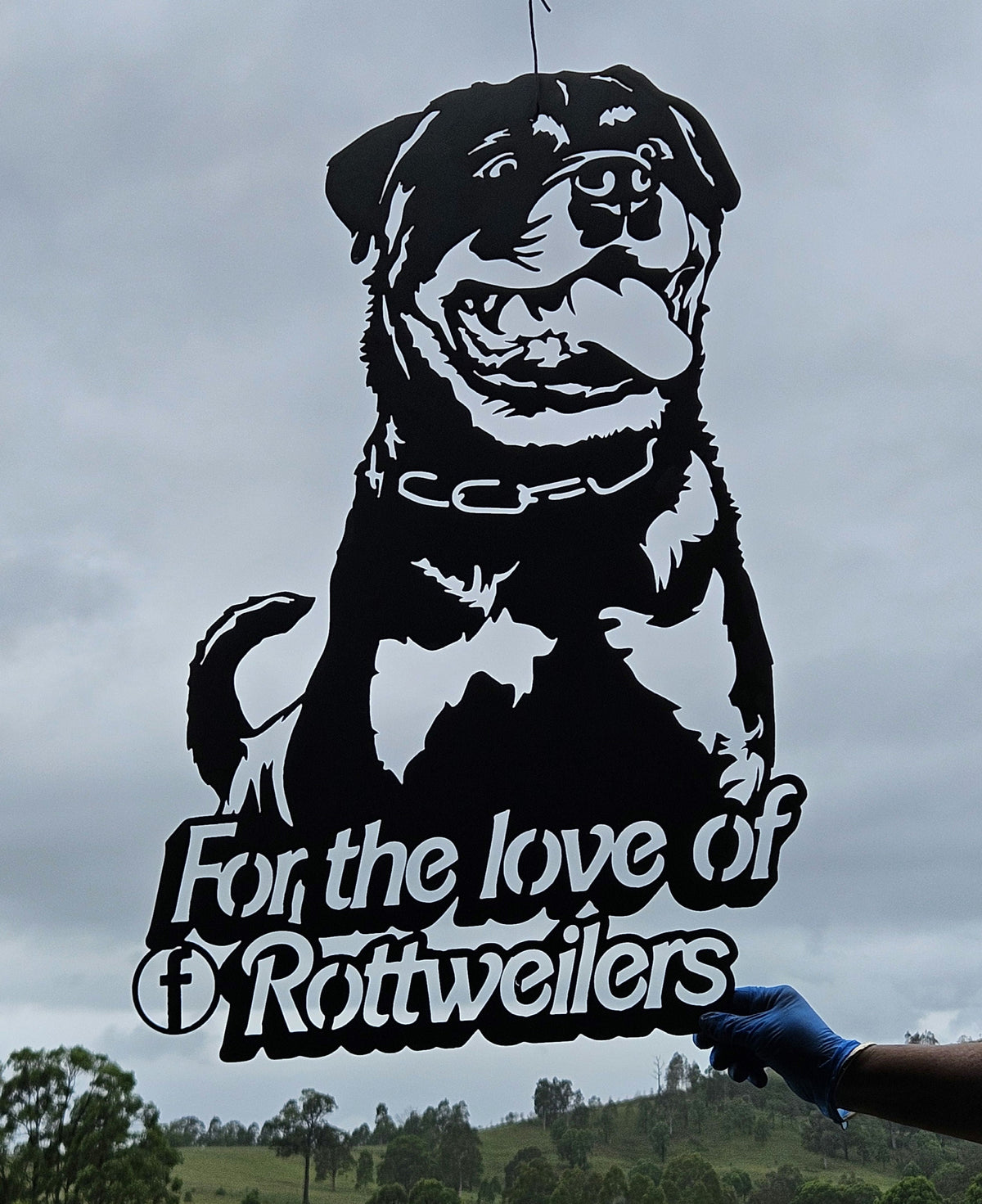 Pet portrait cut from steel