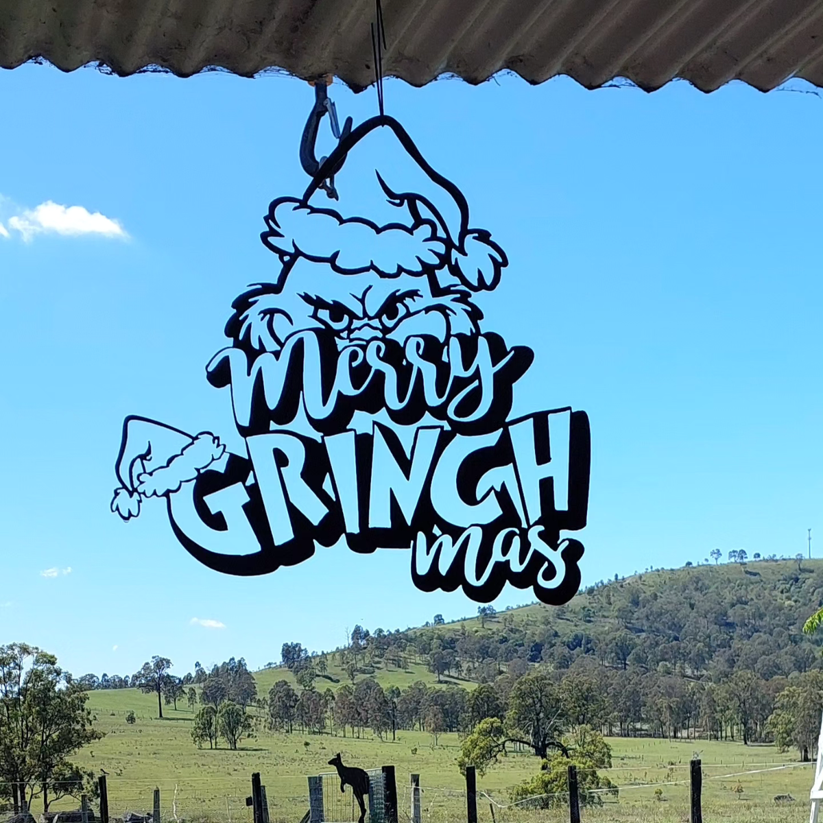 Christmas metal art