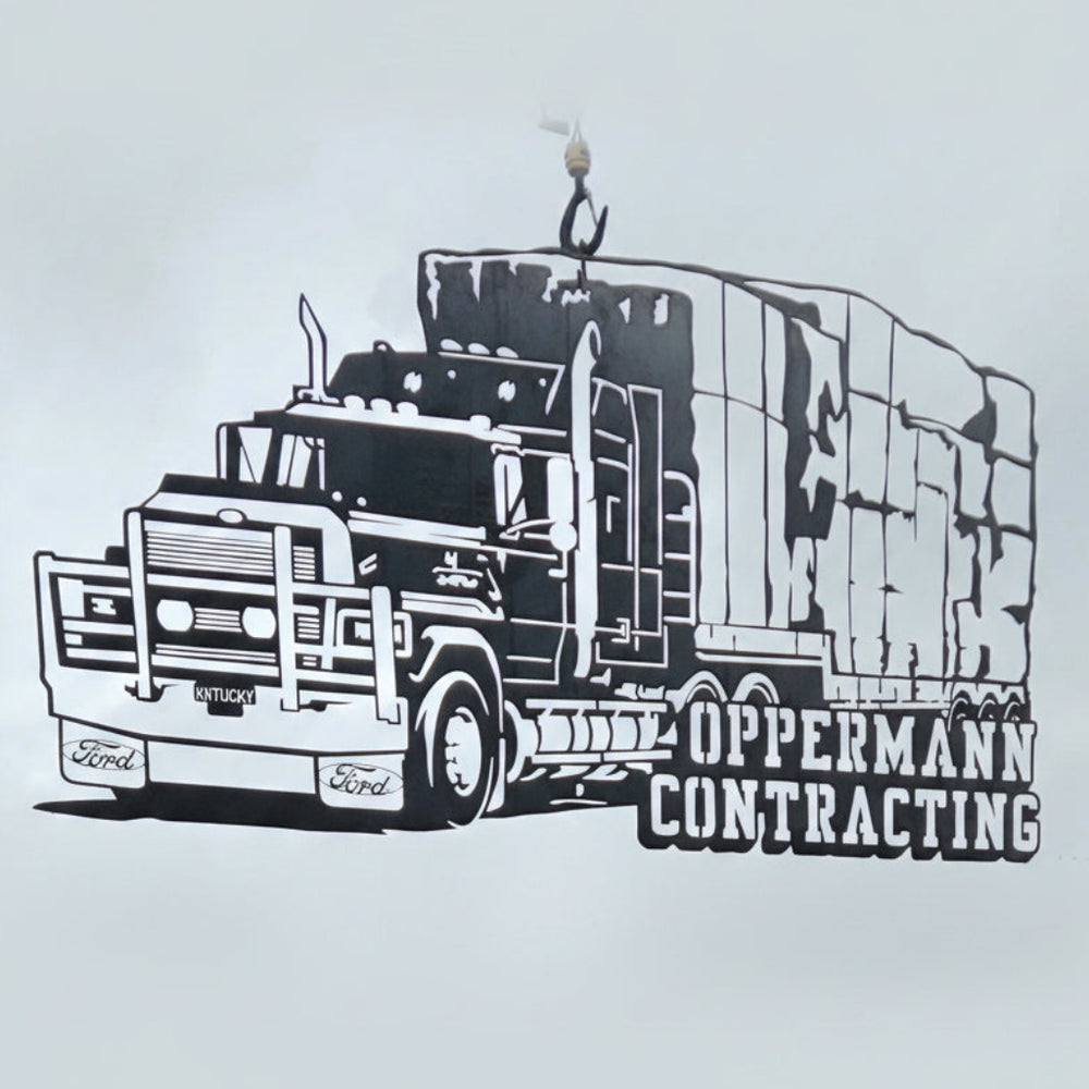 Cut to match the real one, down to the shape of the cab.