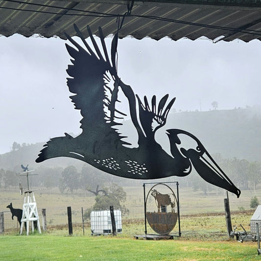 Flying pelican