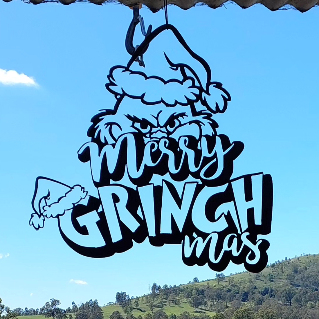 Merry Grinchmas Sign