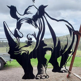 Rhino Garden Sculpture