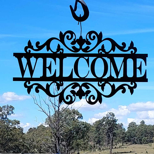 Ornate Welcome Sign