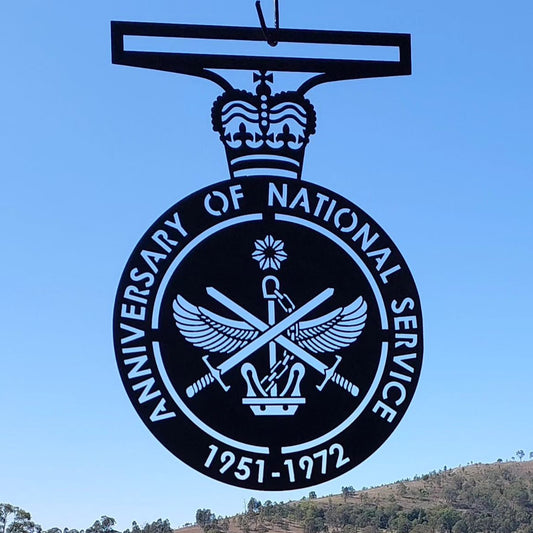 National Service Medal Wall Art