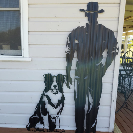 Iron Jack & Sitting Collie Dog