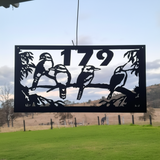 Kookaburra Property Sign with House Number