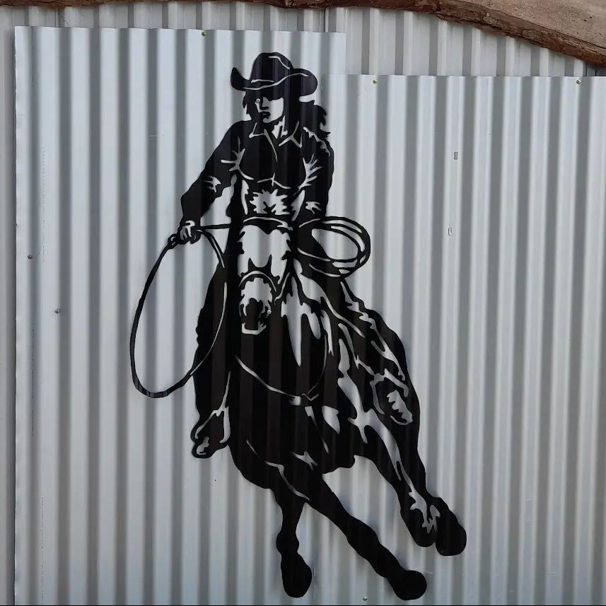Cutting Horse and Rider