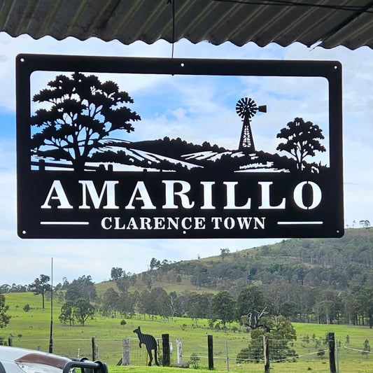 Amarillo Farm Sign