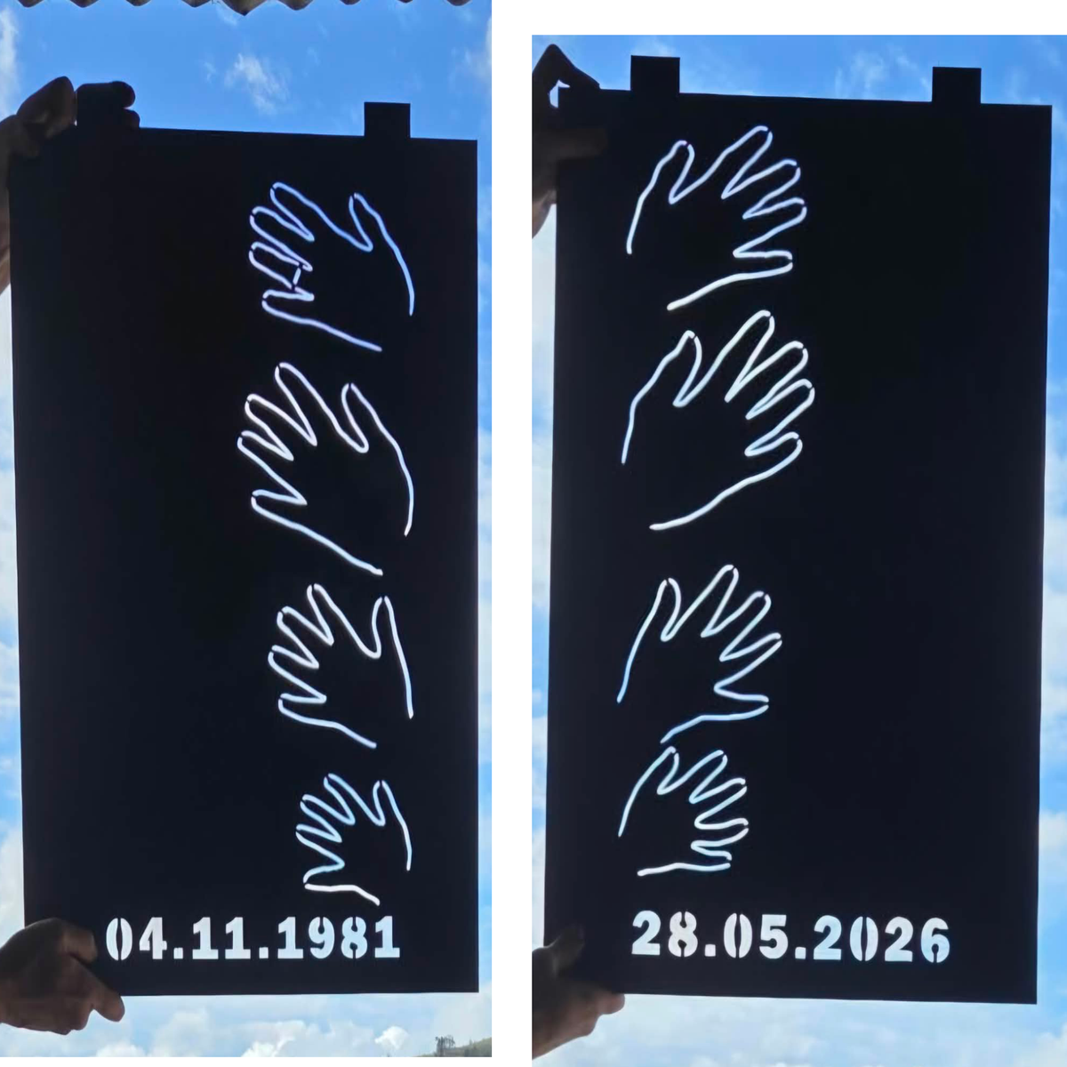 Roadside memorial panels