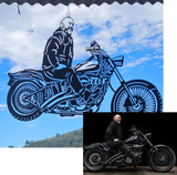 Portrait On Motorbike