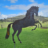 Rearing Horse Post Topper
