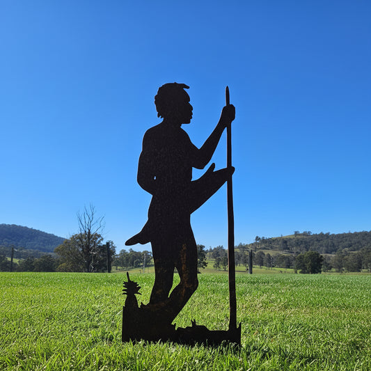 Warrior in corten steel, Rustic Touch Creations