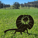 Frilly lizard in corten steel, Rustic Touch Creations
