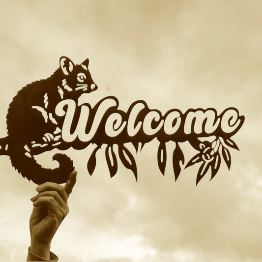 Possum Welcome Sign